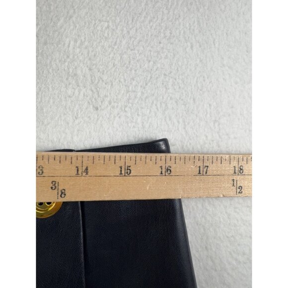 J.Crew Mini wrap skirt in faux‎ patent leather 90s Y2K goth moto sz 10 - Picture 5 of 9